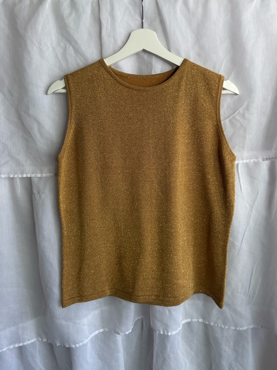 Talbots Tops - Talbots Vintage Shimmer Knit Tank Top